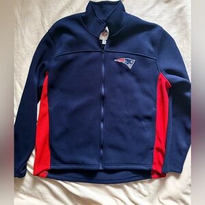 NFL New England NE Patriots Mens Size XXL Full Zip Waffle Knit Heavy Jacket